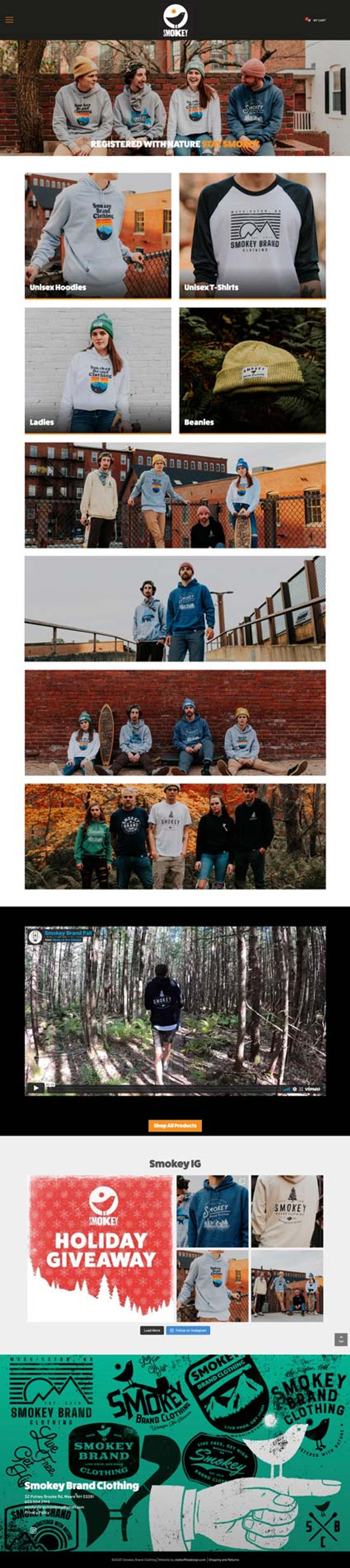 Smokey Brand Clothing Website Design — Smokey Brand Clothing