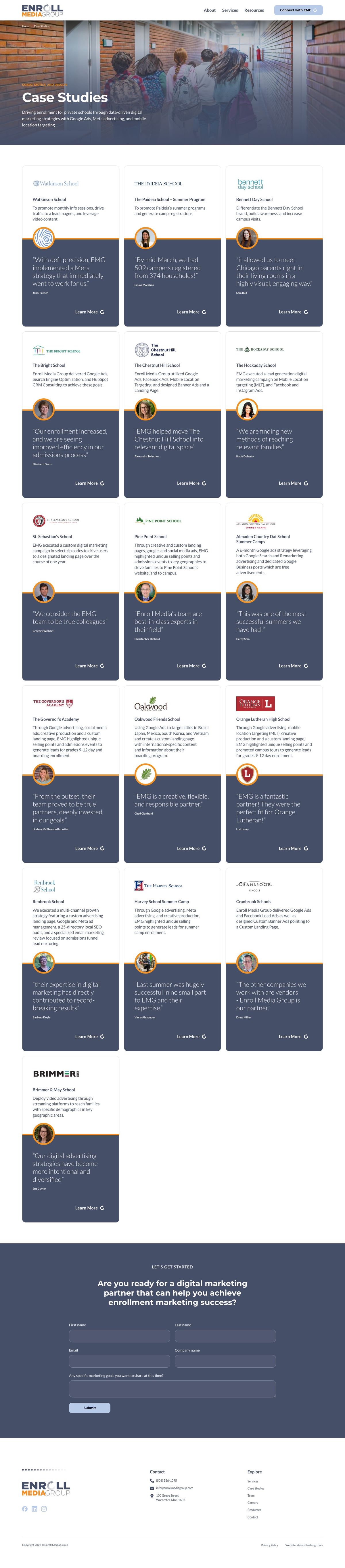 Enroll Media Group Website for Enroll Media Group (3)