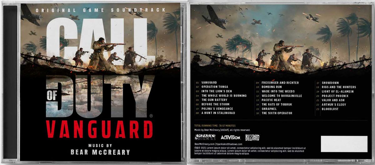 Call of Duty: Vanguard Album Design — Bear McCreary