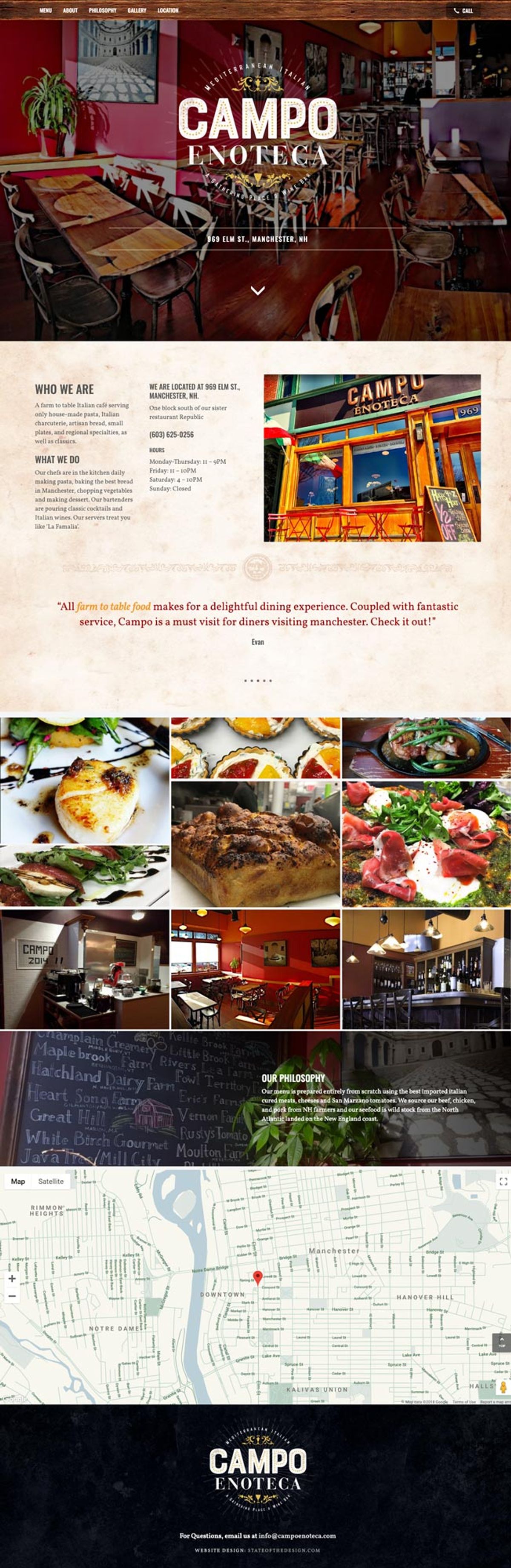 Campo Enoteca Website Design — Campo Enoteca