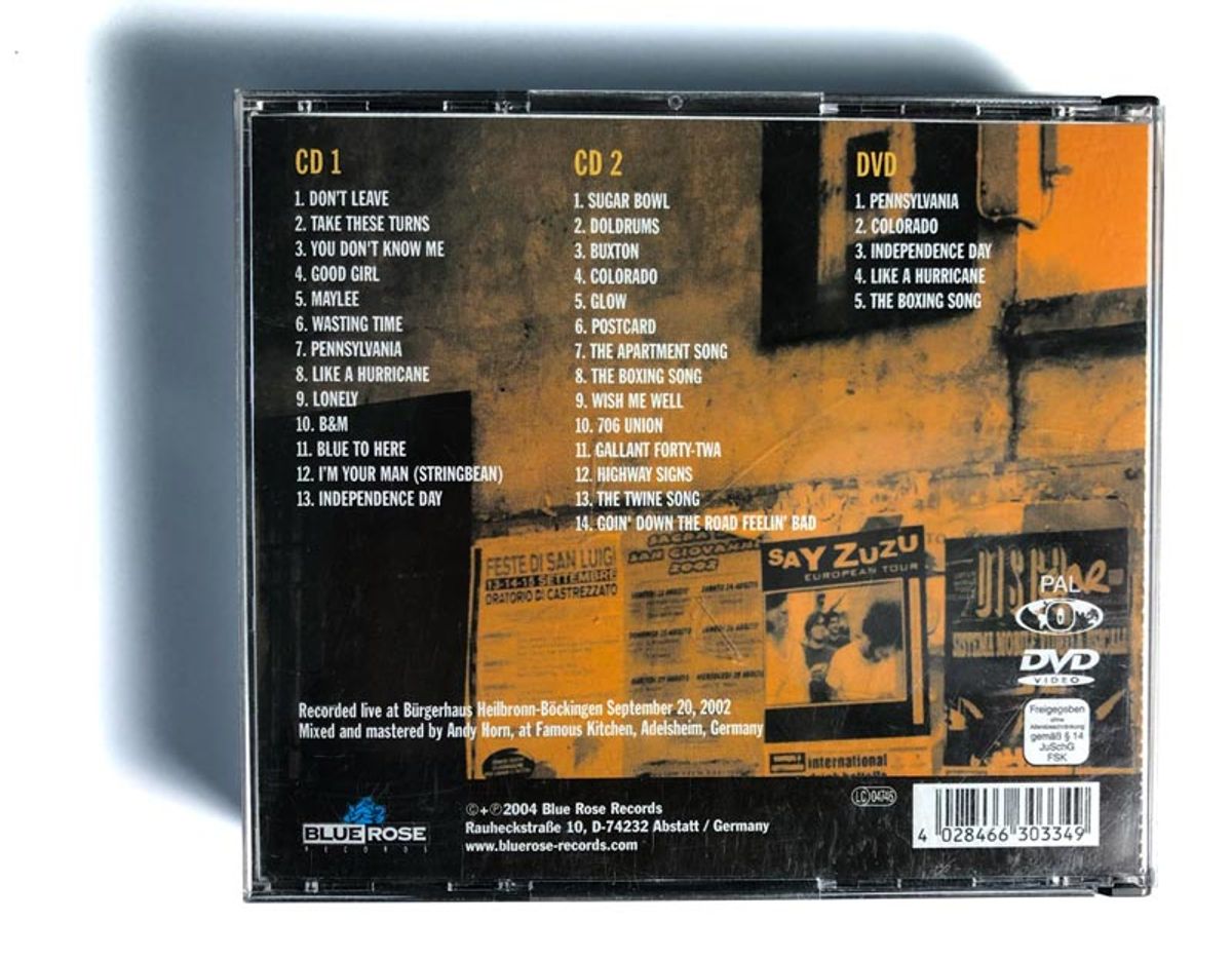Live in Germany Album Package — Say Zuzu (3)