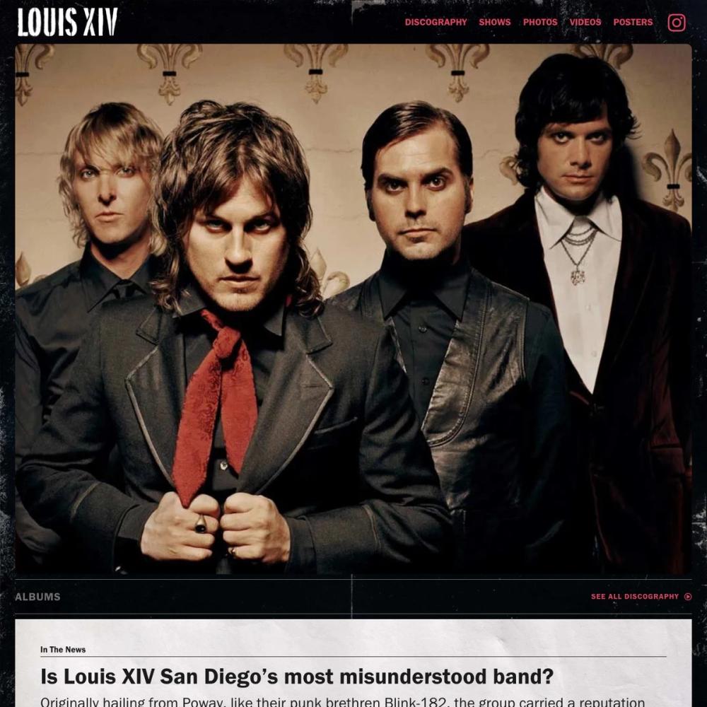 Louis XIV Website for Louis XIV