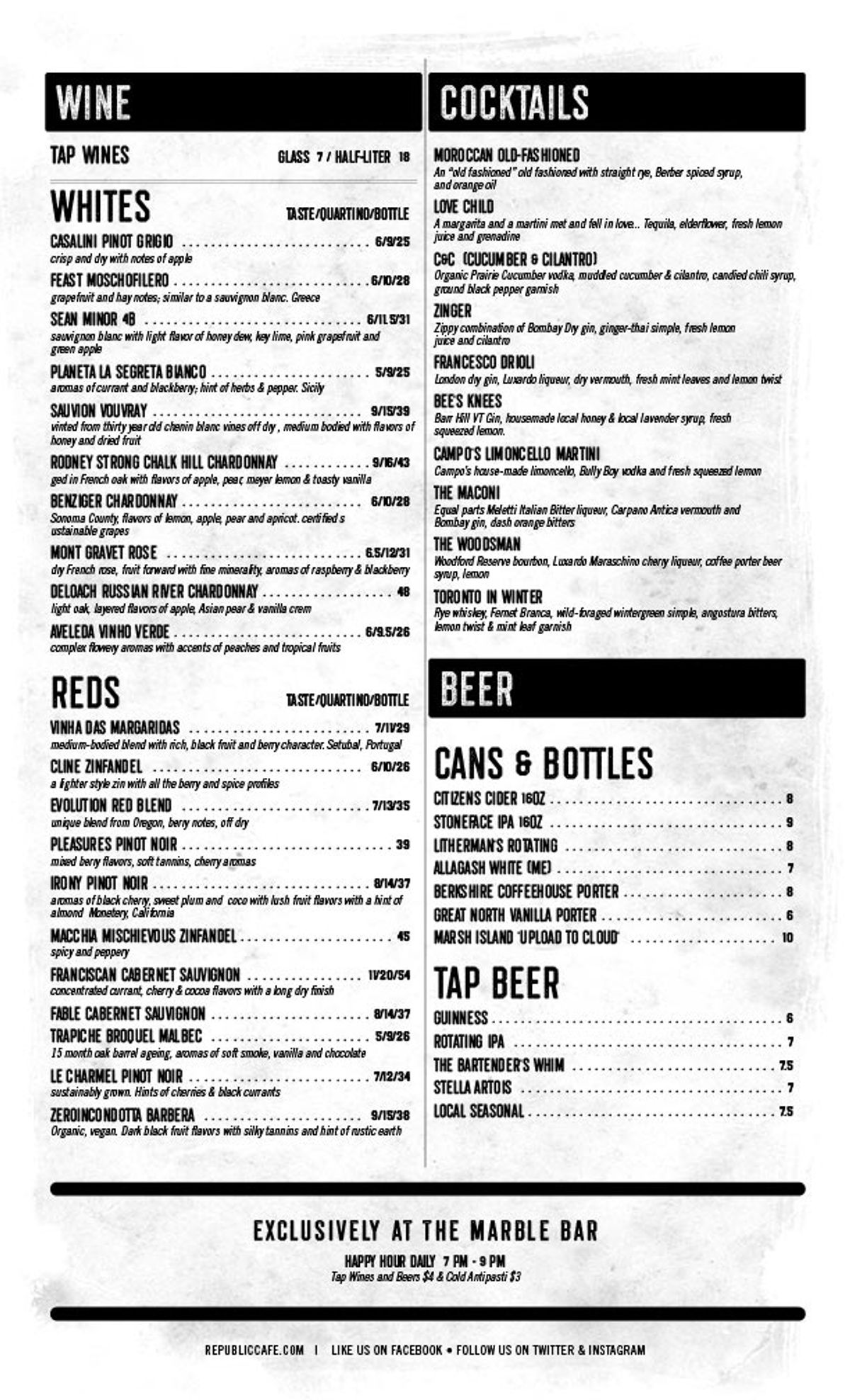 Republic Café Menu Design — Republic Café (3)