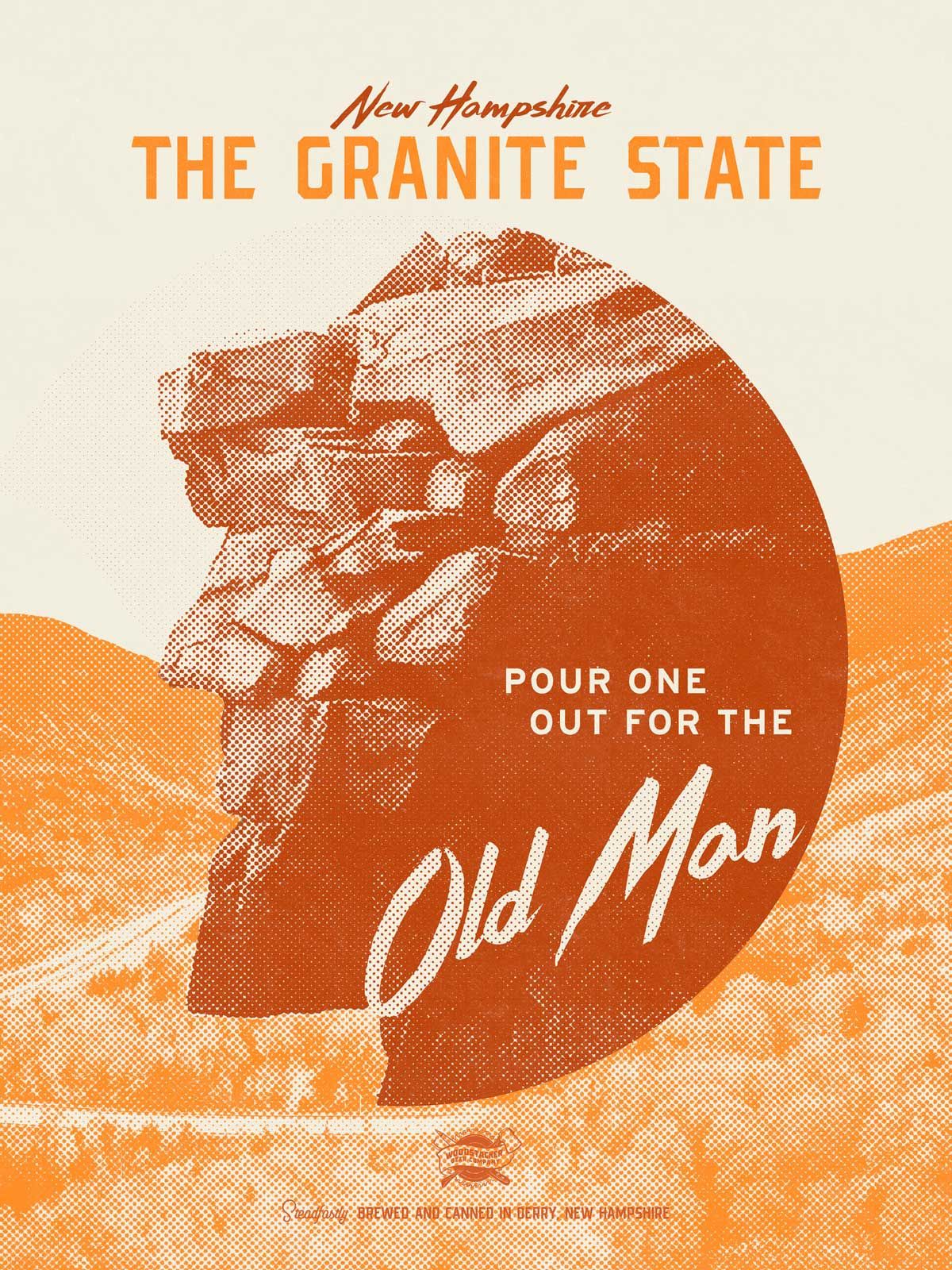 Pour One Out for the Old Man Logo Design — Woodstacker Beer Company (3)