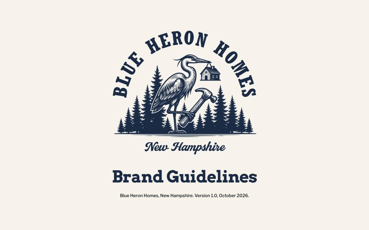 Blue Heron Homes Logo and Brand Identity for Blue Heron Homes (2)