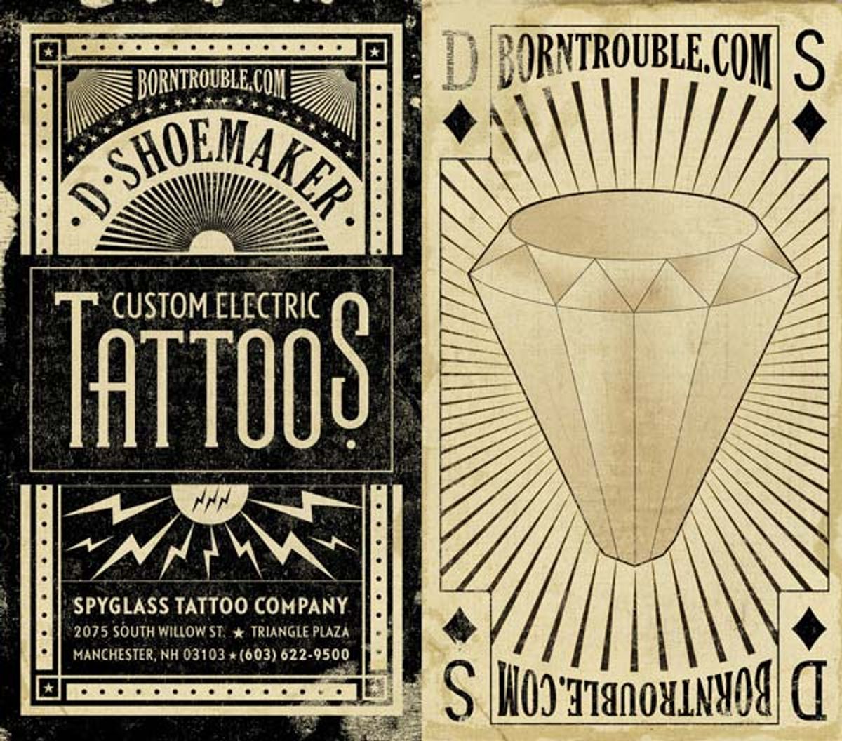 Hi-Octane Tattoo Business Card Design — Hi-Octane Tattoo