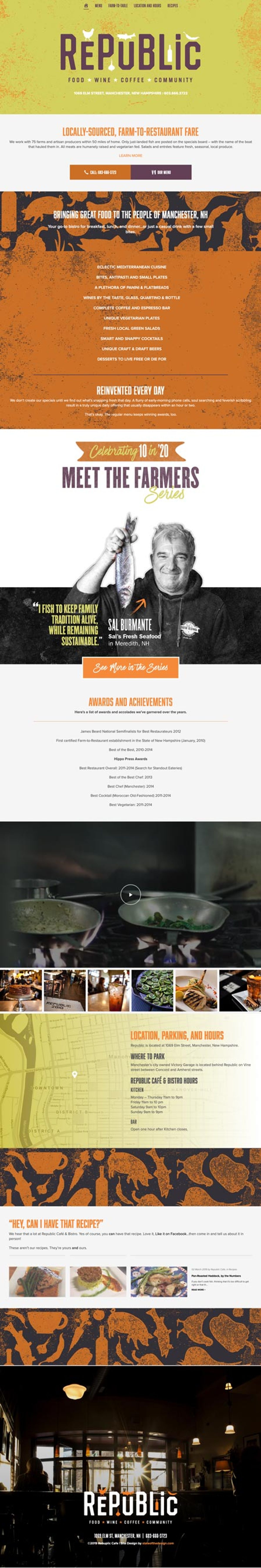 Republic Café Website Design — Republic Café