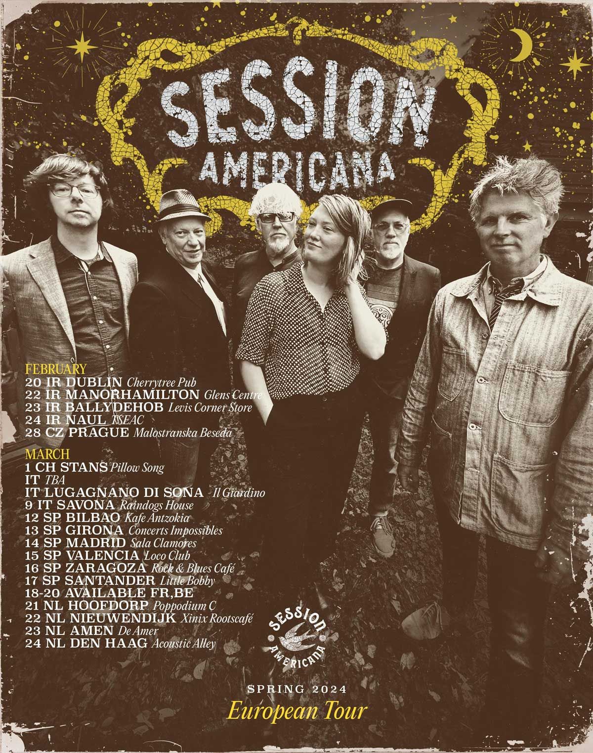 Session Americana European Tour Art — Session Americana