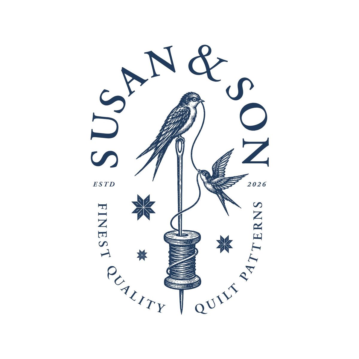 Susan & Son Logo and Brand Identity for Susan & Son Quilt Patterns