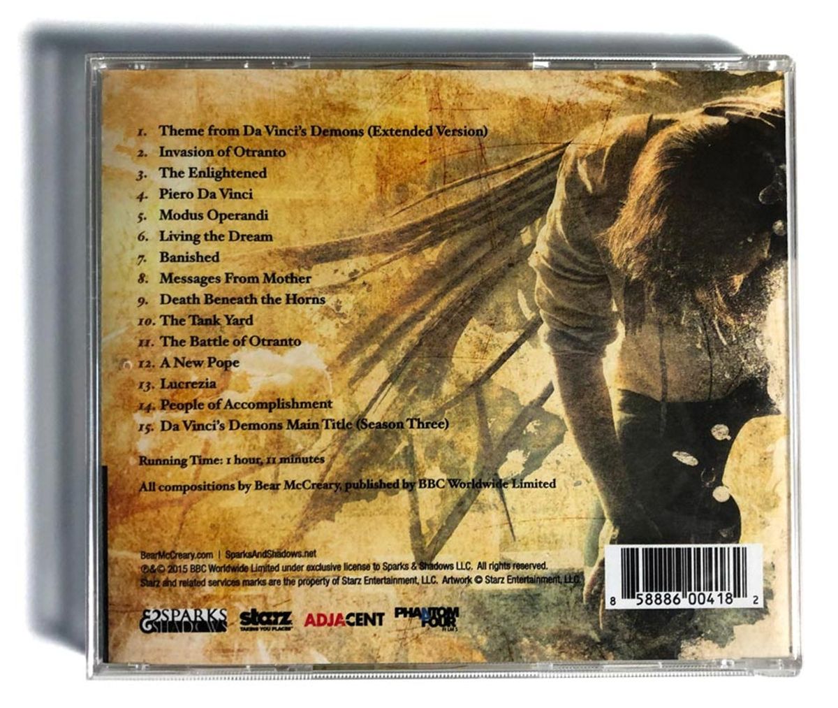Da Vinci’s Demons Season 3 Album Design — Bear McCreary (2)