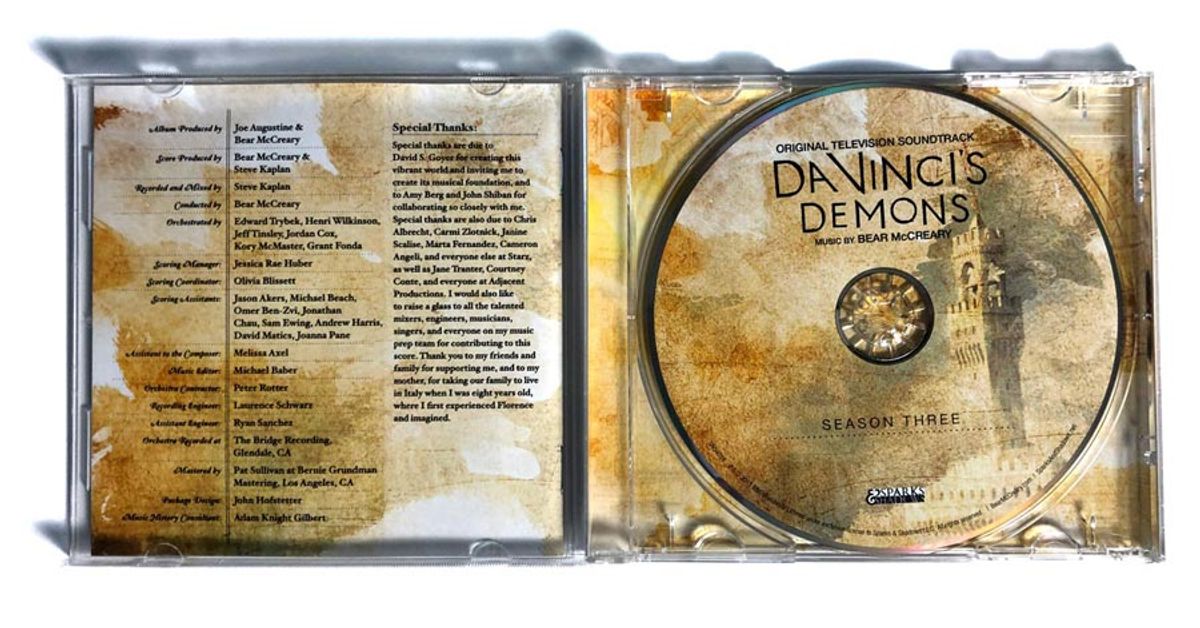 Da Vinci’s Demons Season 3 Album Design — Bear McCreary (3)