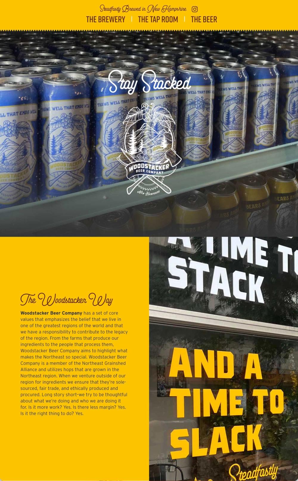 Woodstacker Beer Company Website — Woodstacker Beer Company