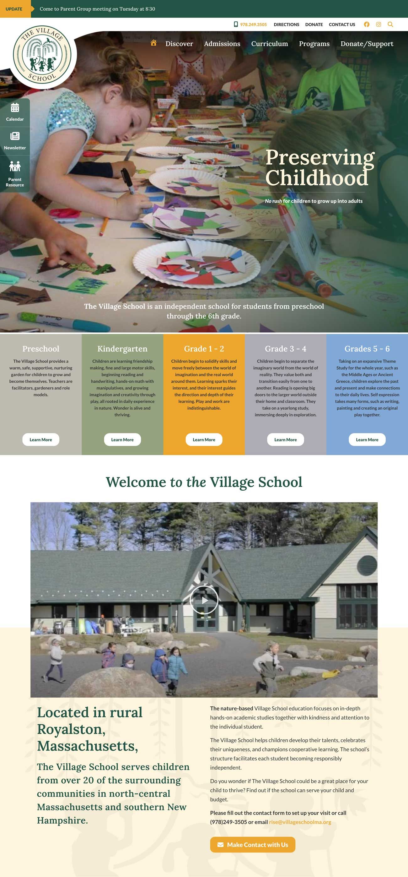 The Village School — featured work