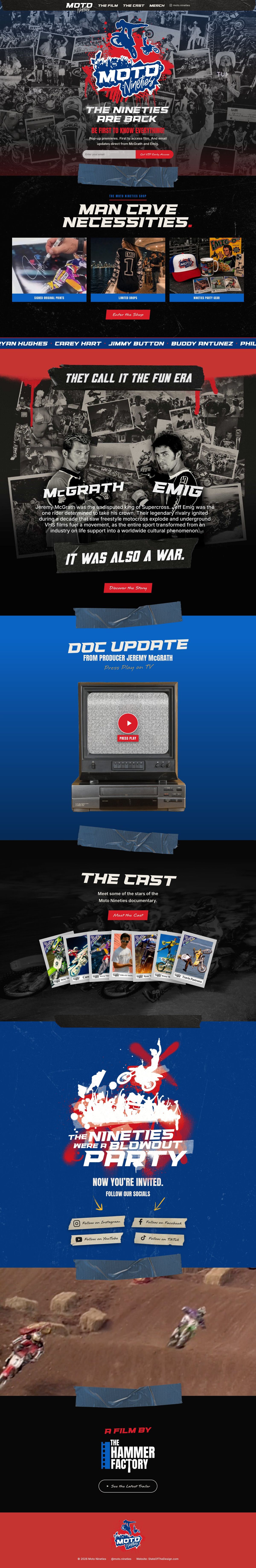 Moto Nineties Website for The Hammer Factory (2)
