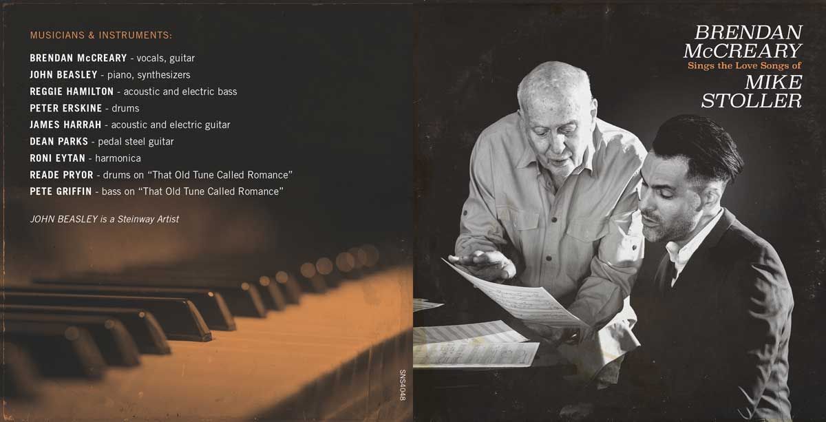 Brendan McCreary Sings the Love Songs of Mike Stoller Album Package — Sparks & Shadows (3)