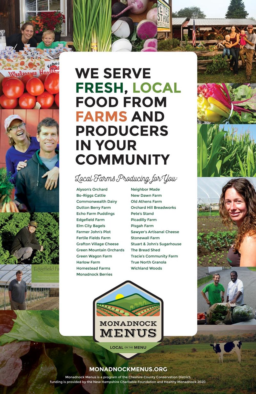 Monadnock Menus Poster Design — Monadnock Menus