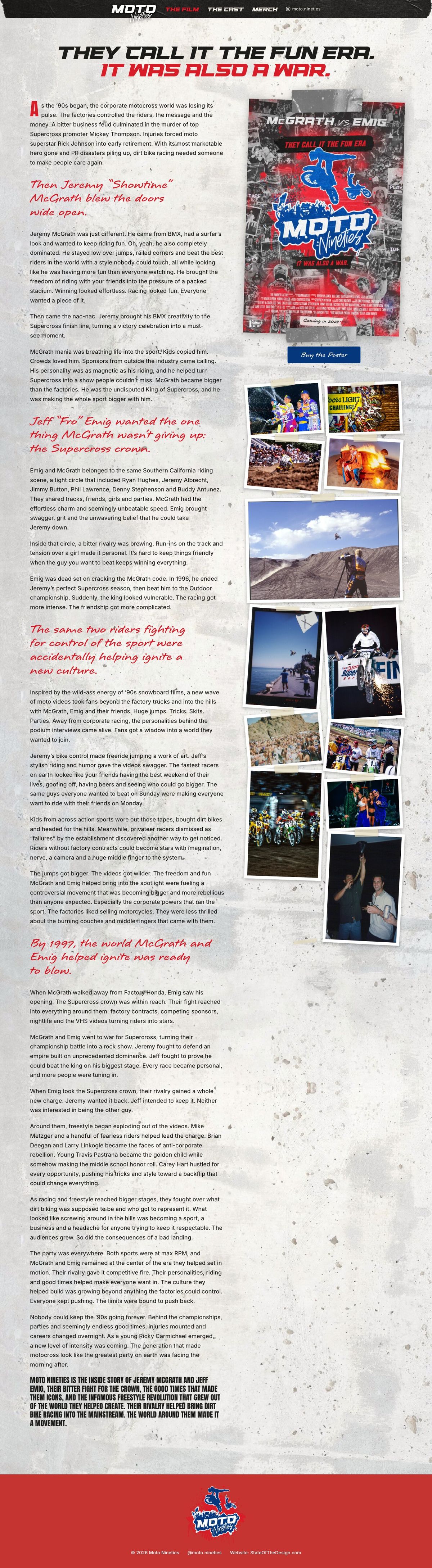 Moto Nineties Website for The Hammer Factory (3)