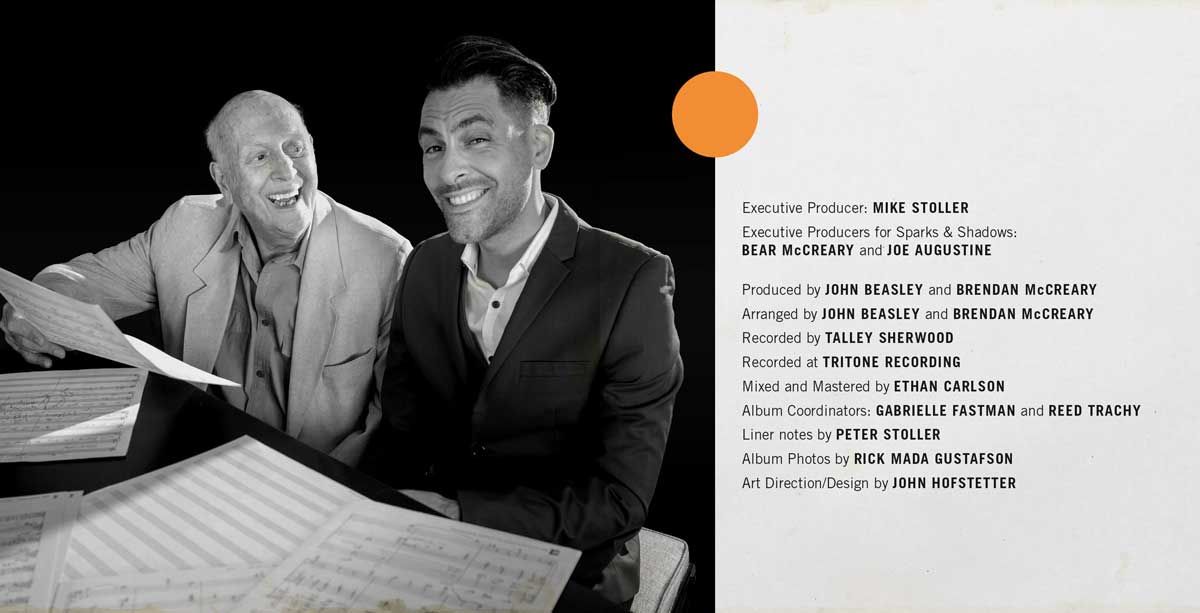 Brendan McCreary Sings the Love Songs of Mike Stoller Album Package — Sparks & Shadows (4)
