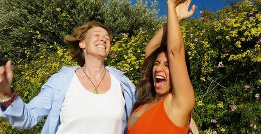 Fernanda and Cheraldin happy