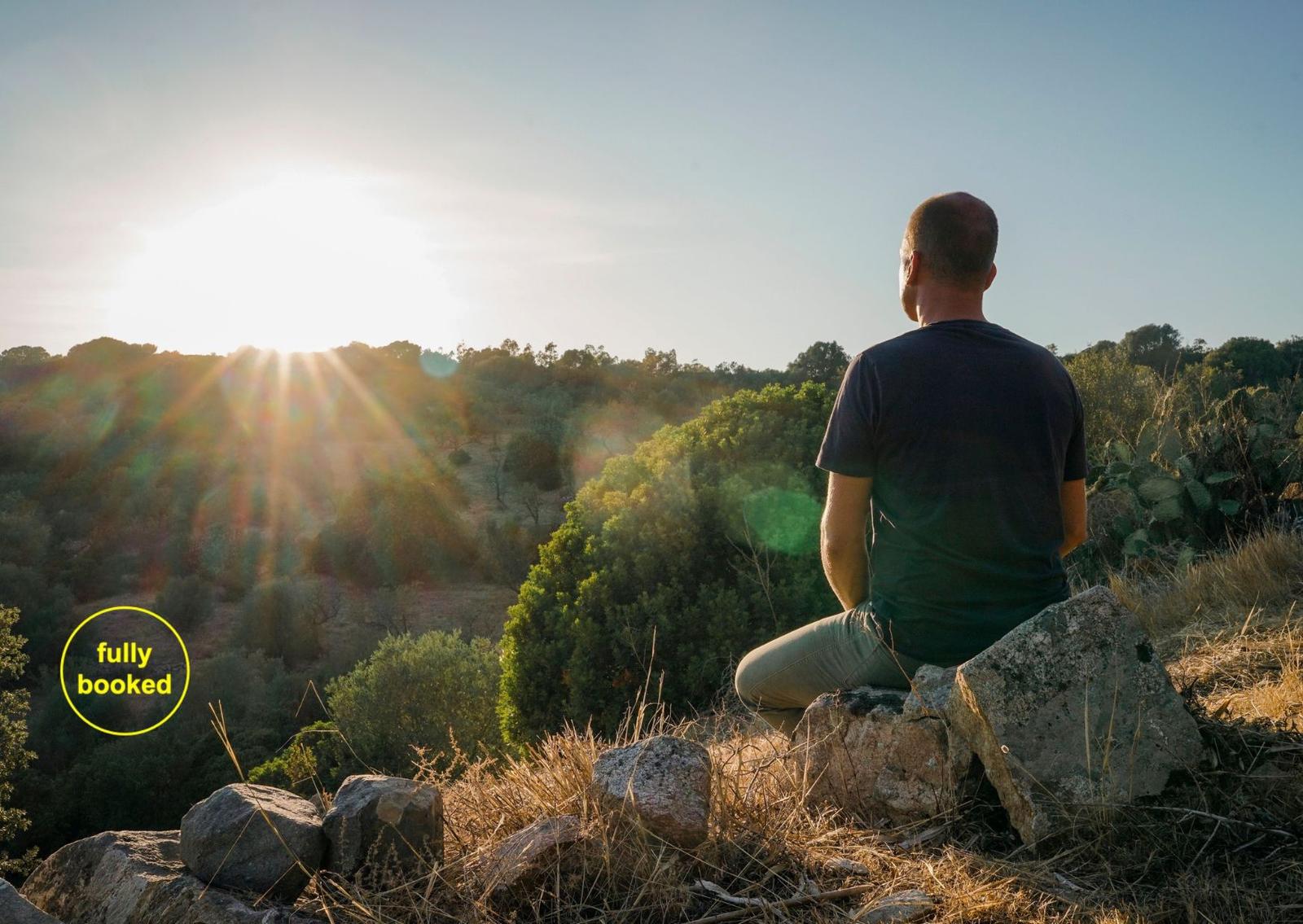 Man meditating