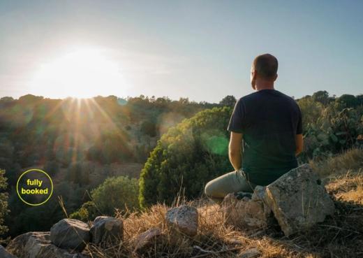 Man meditating at Soul Valley