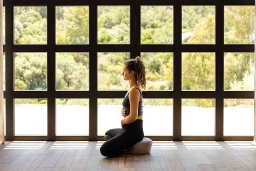 Breathing pose in Sardinia