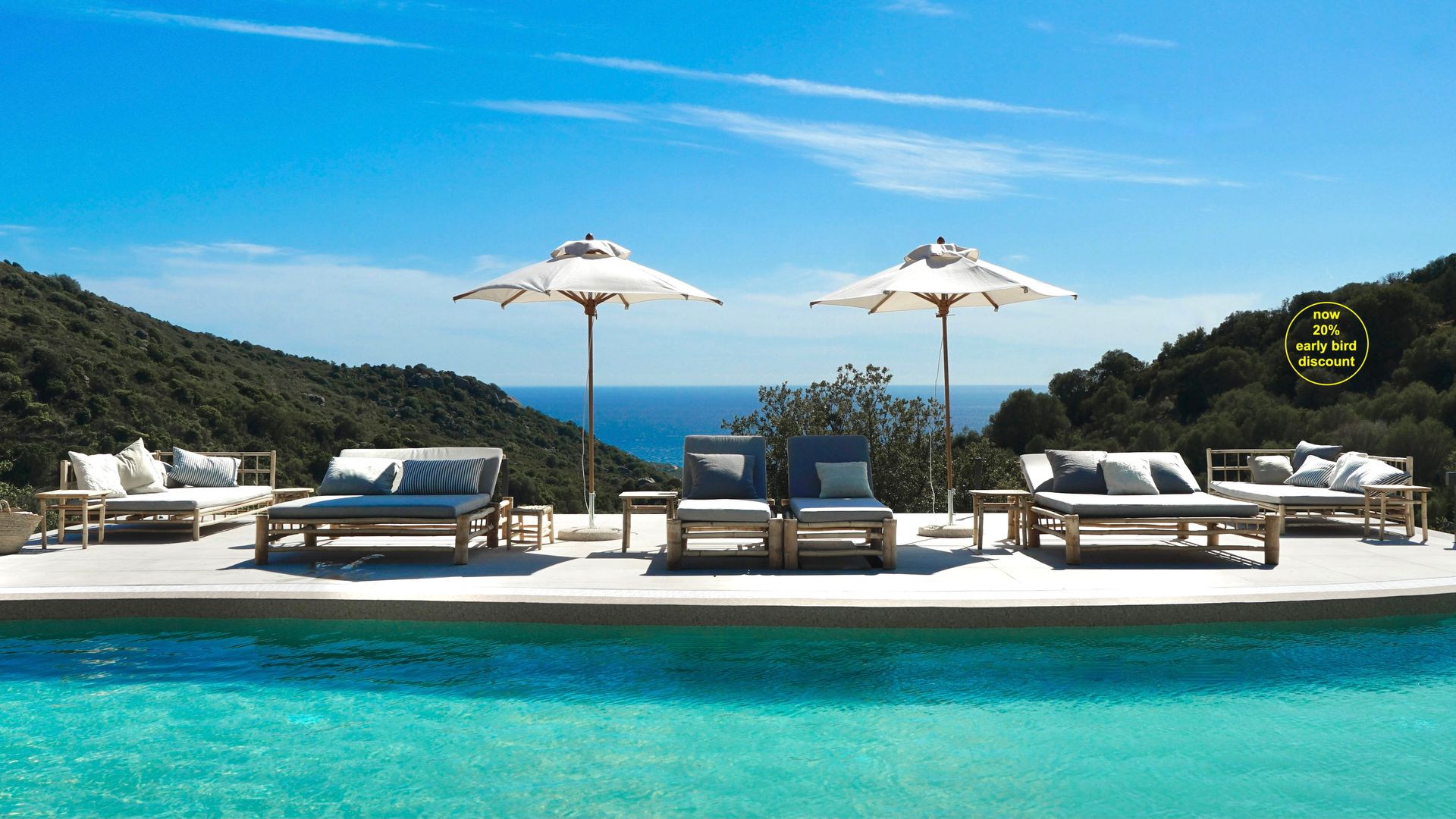 Sea view pool
