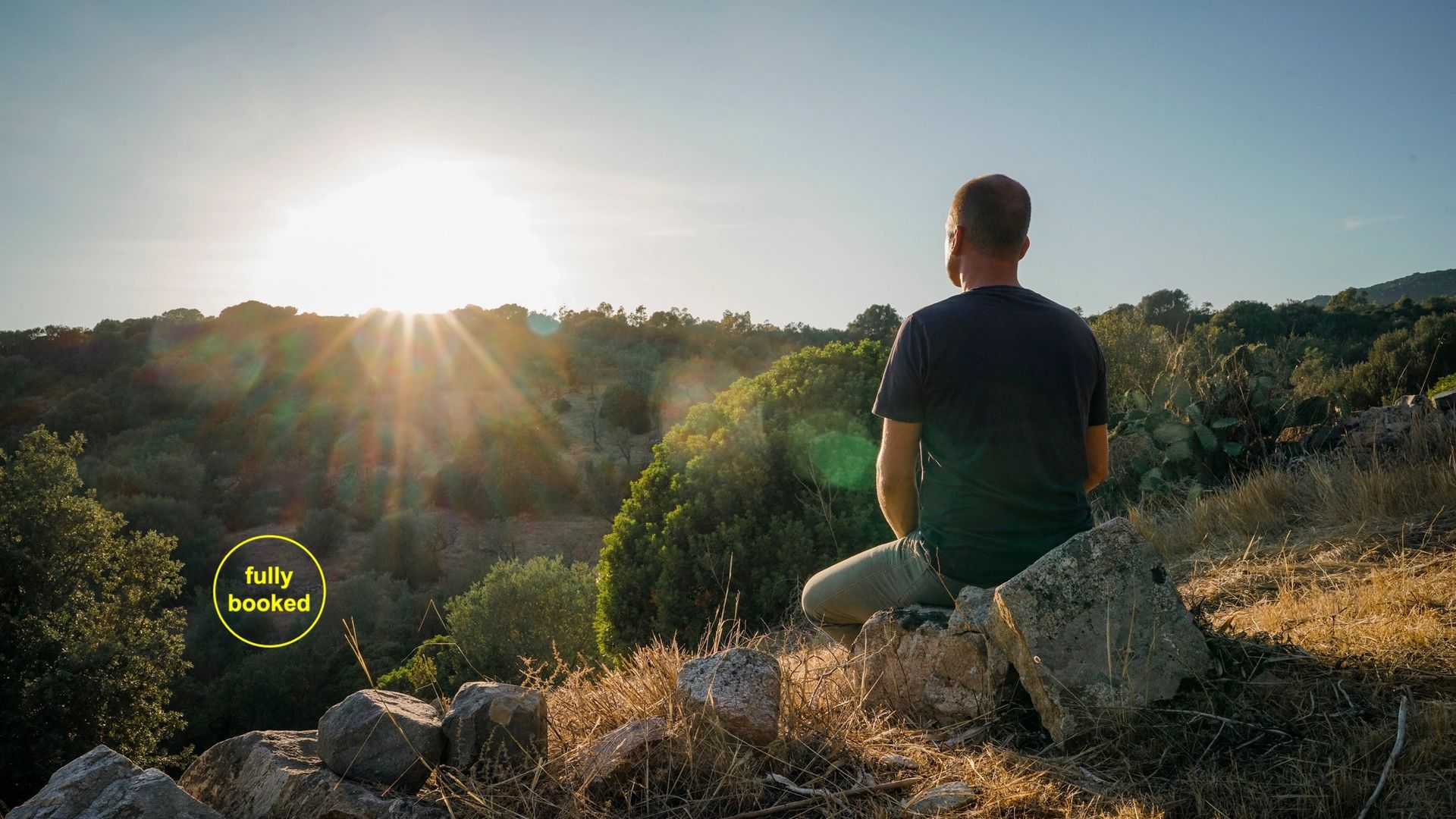 Man meditating