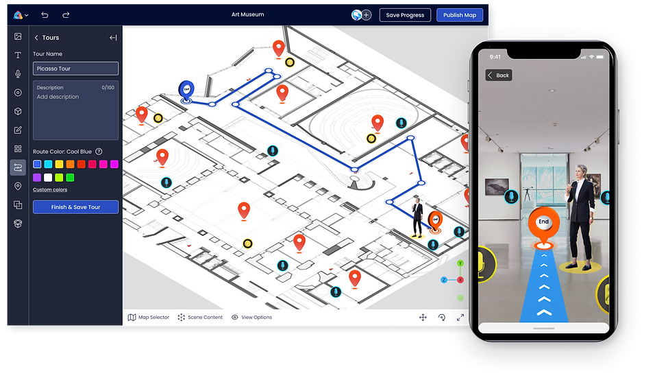 Trade show floor plan