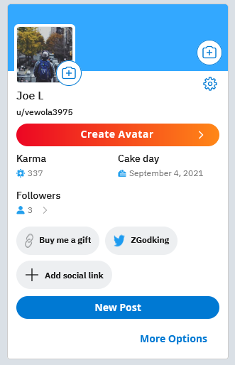 Wishlist in Reddit Profile