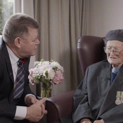 ANZAC stories of sacrifice: filming Hall & Prior veterans