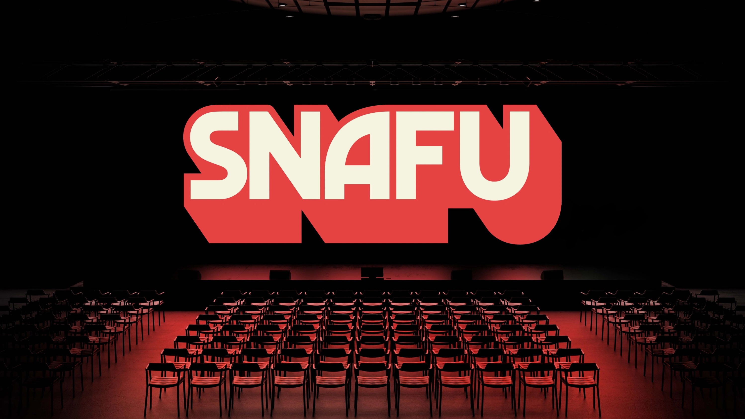 SNAFU screen at conference