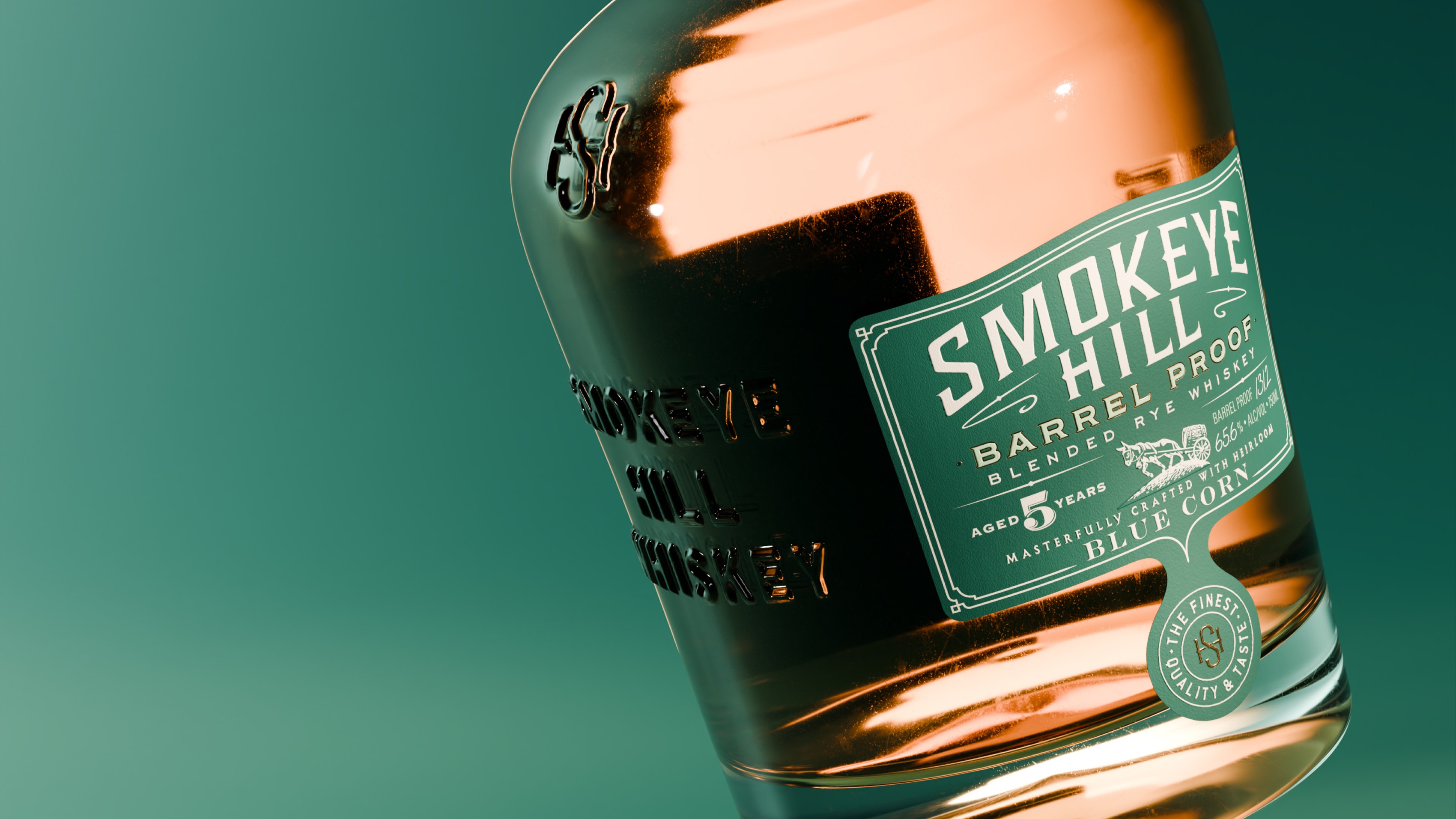 Smokeye Hill Rye - 3D Render Closeup