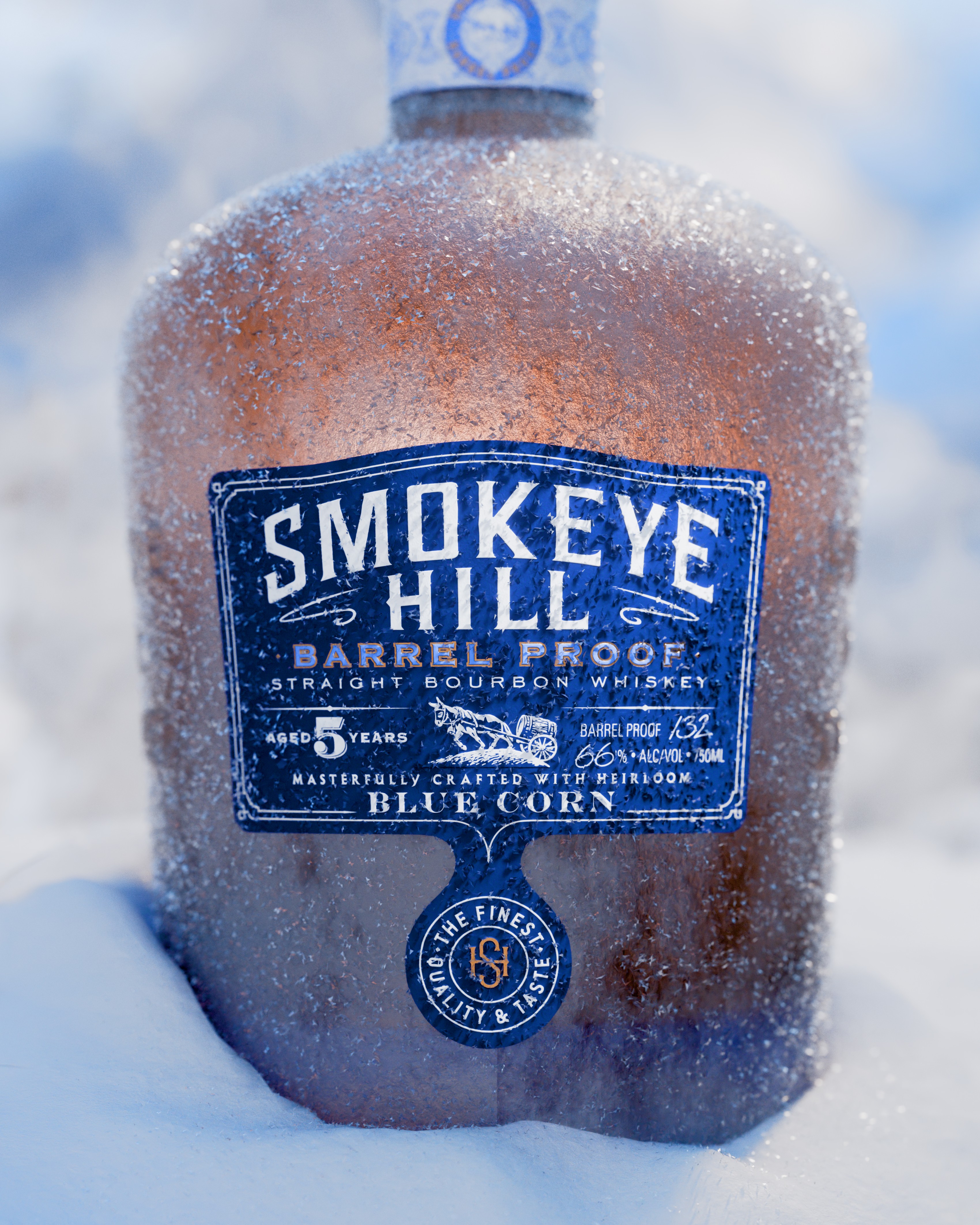 Smokeye Hill in Winter - 3D render
