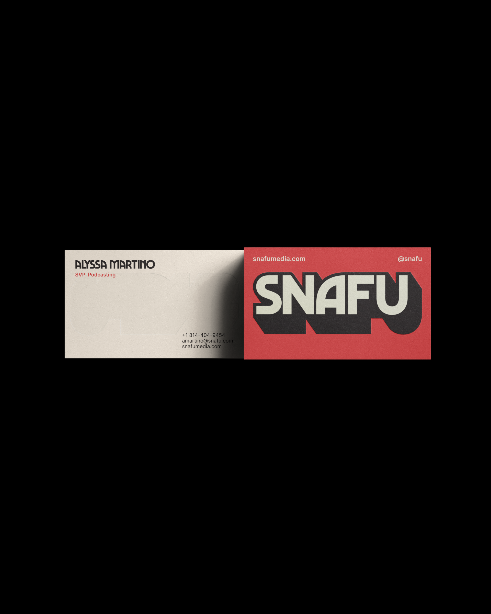 SNAFU business card