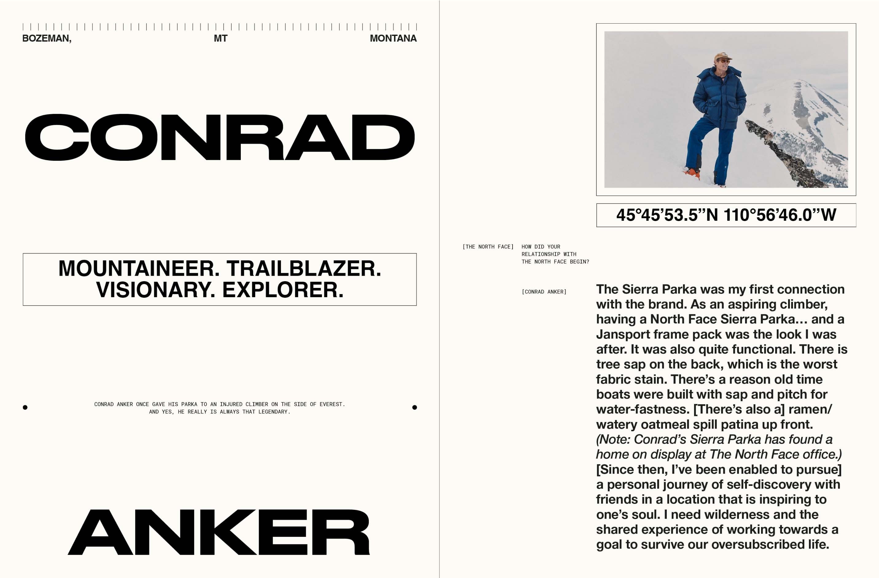 Conrad Anker Zine Spread