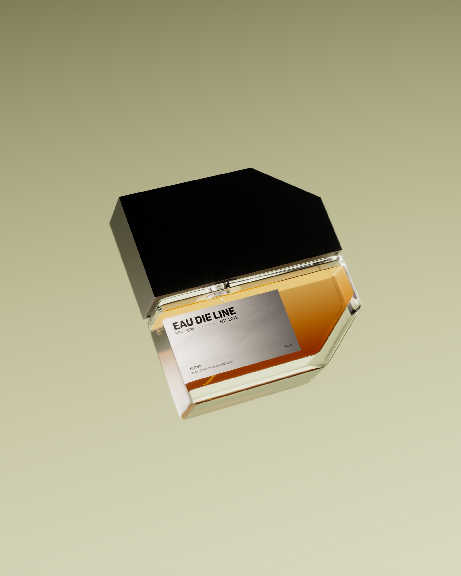 Fragrance bottle floating