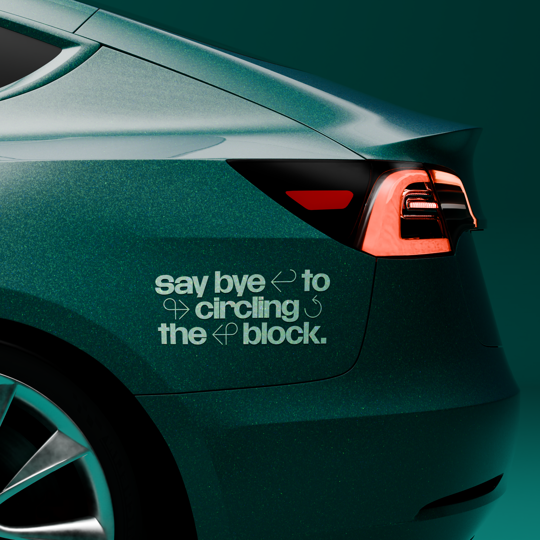 Circuit slogan on car