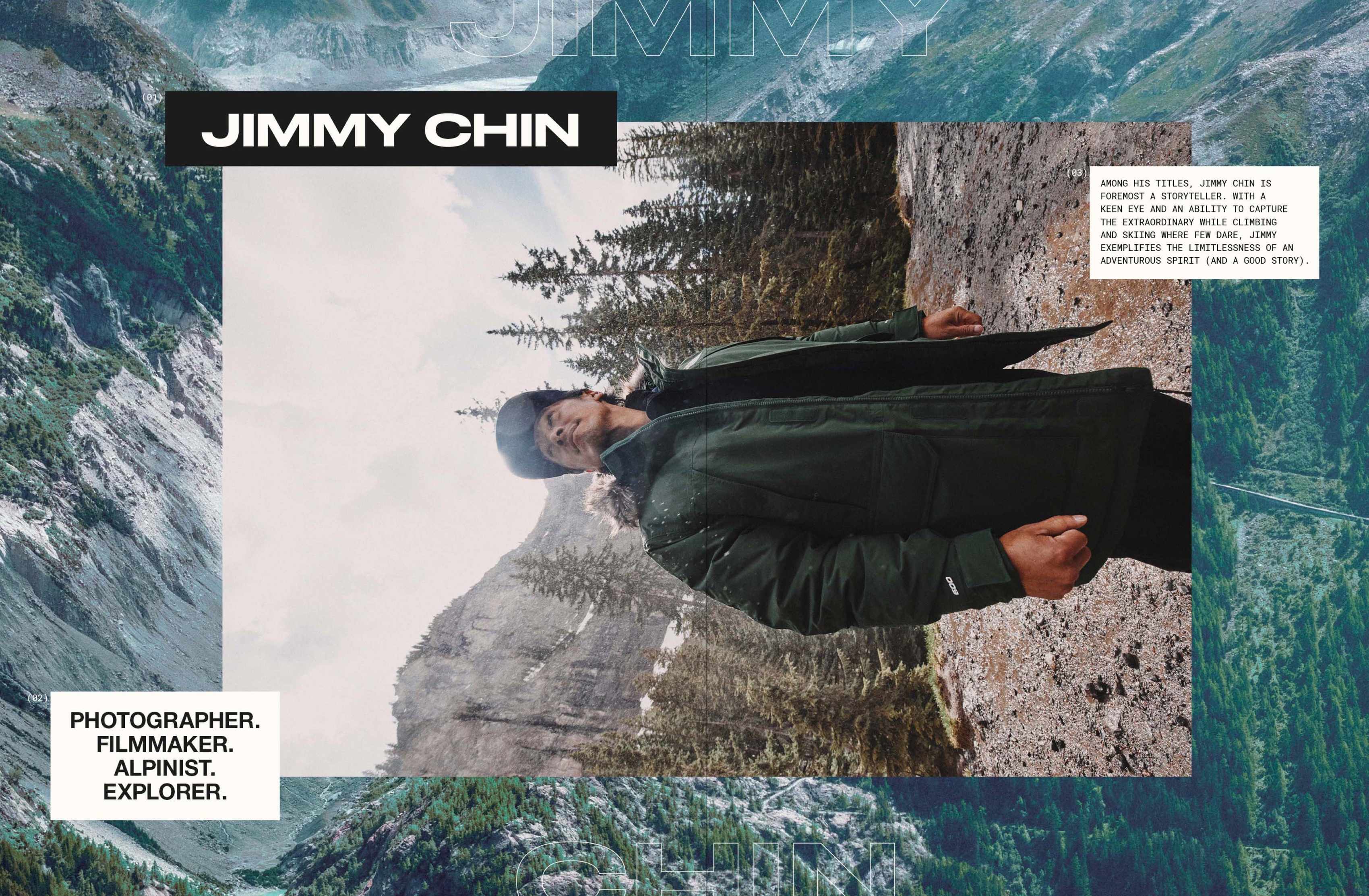 Jimmy Chin zine spread