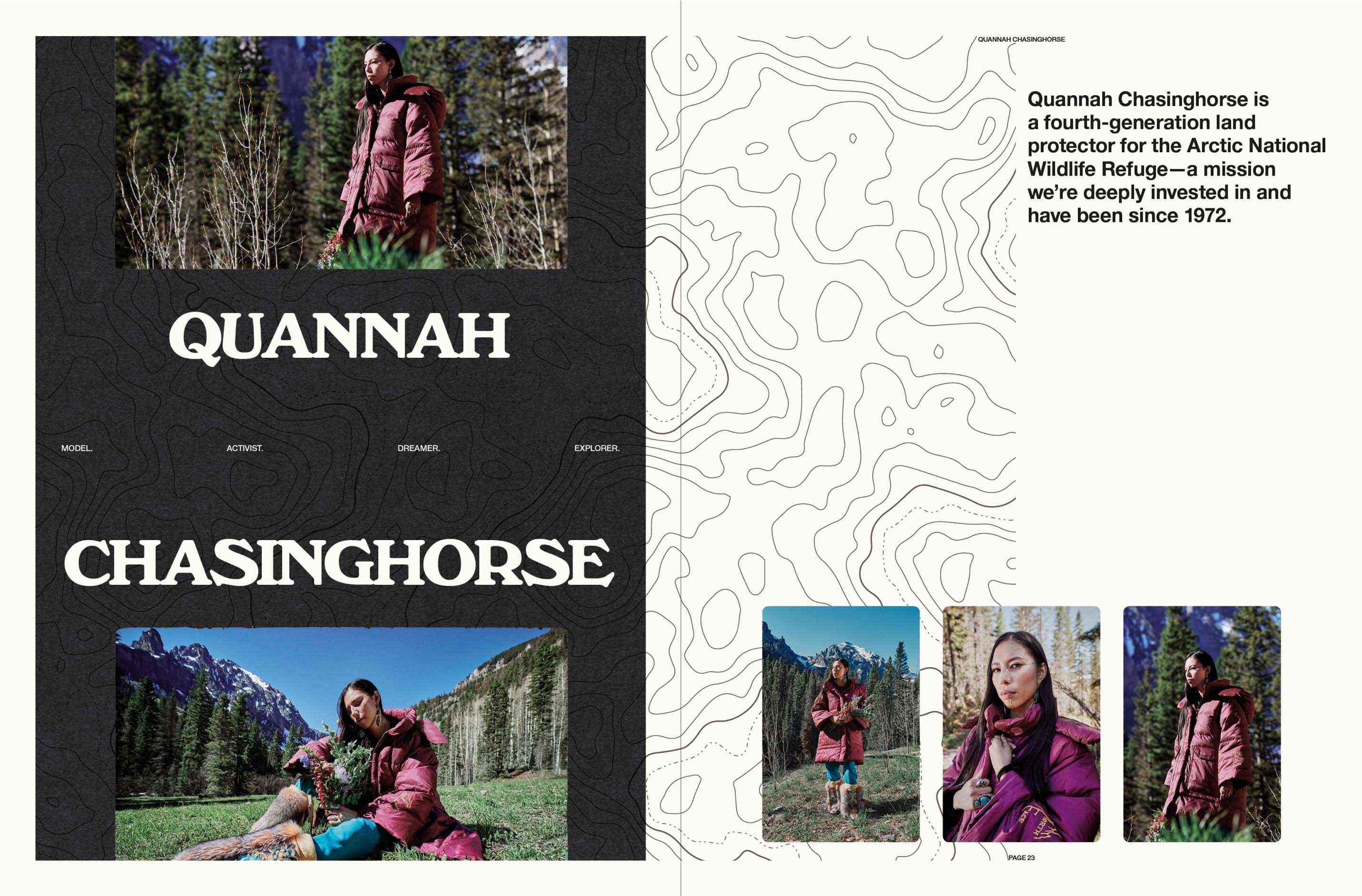 Quannah Chasinghorse Zine Spread