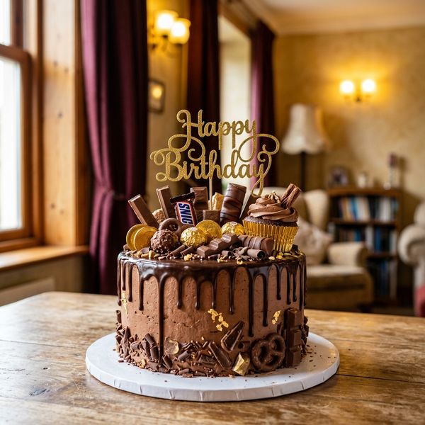 Chocolate Candy Birthday Cake