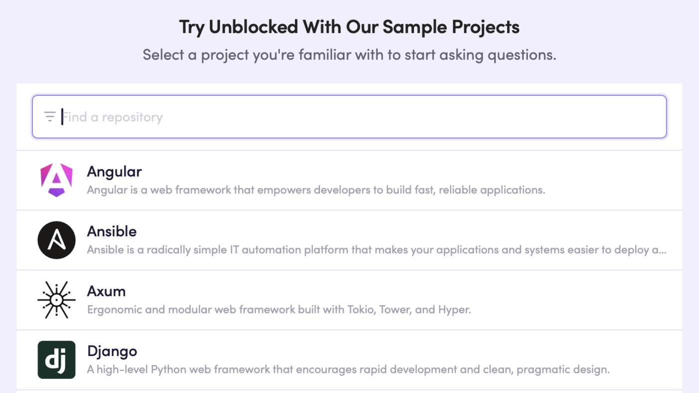 get started with our open source sample projects