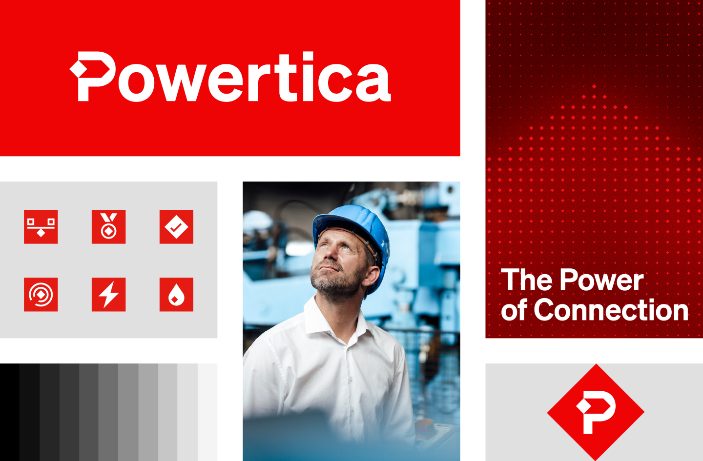 Powertica přehled elementů vizuálního stylu