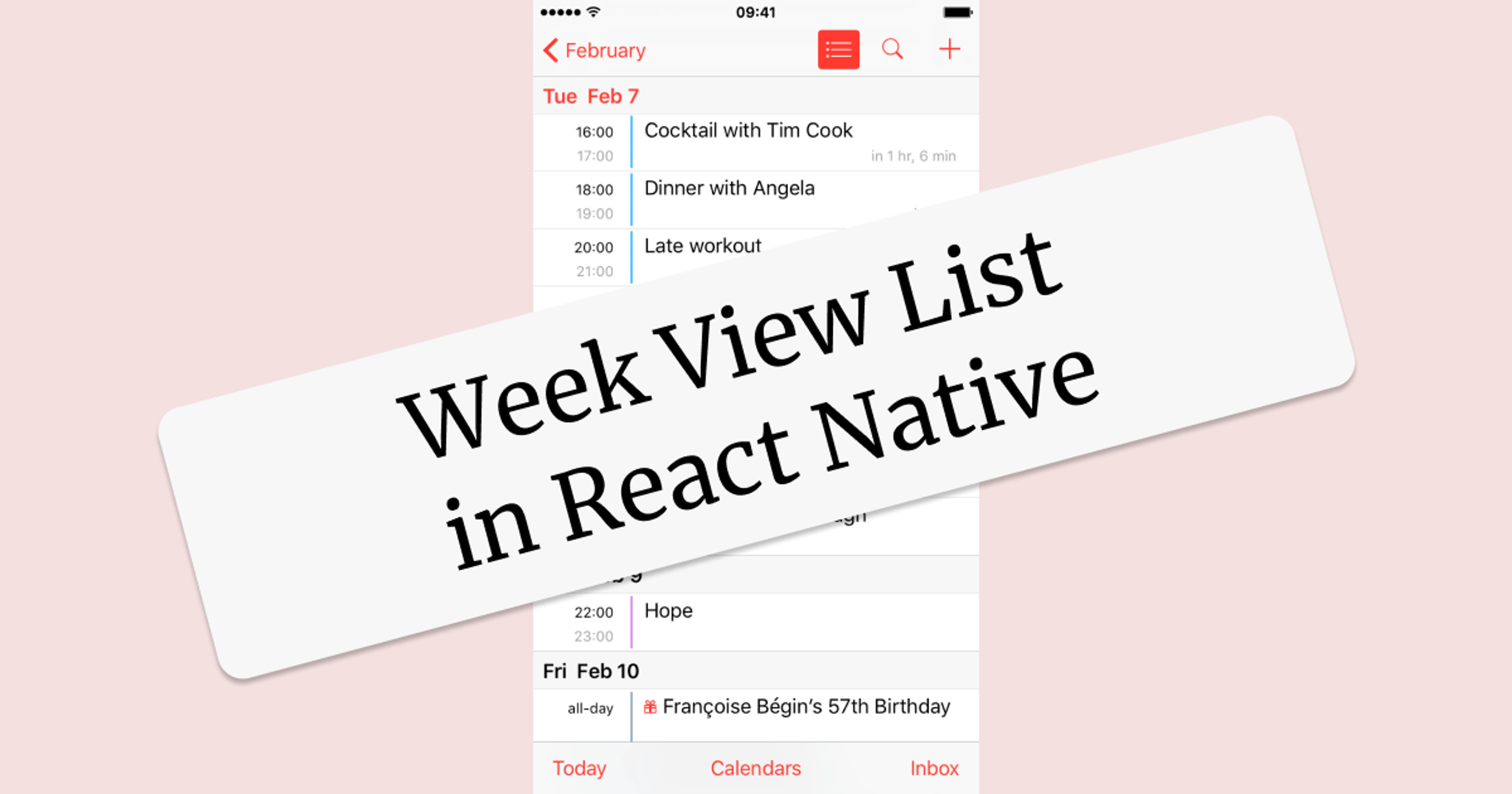 Week Section List in React Native (TypeScript)
