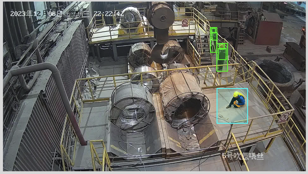 AI object detection applied to a training image created by generative AI