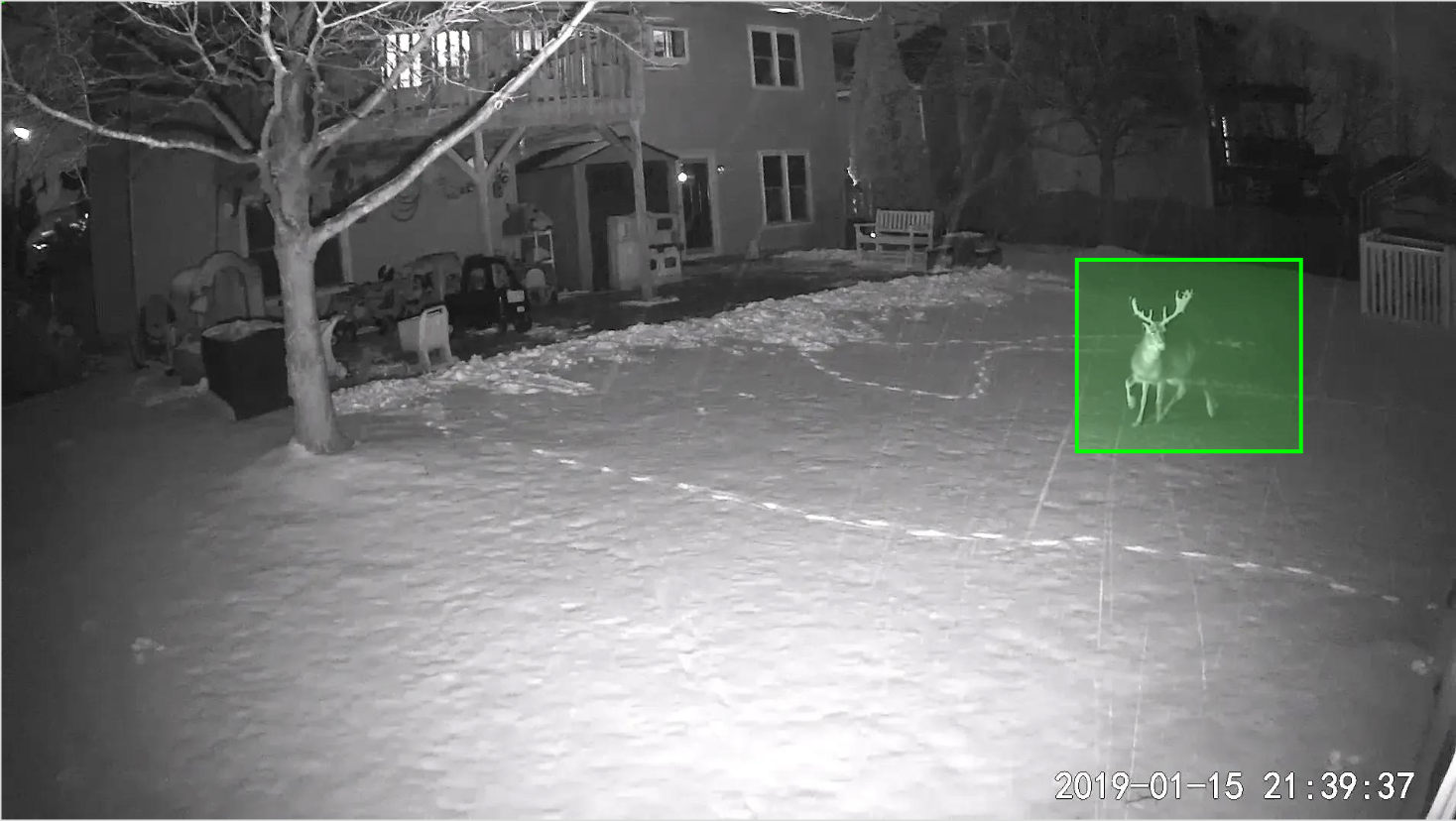 Output of an object detection model trained on synthetic data (2/2)