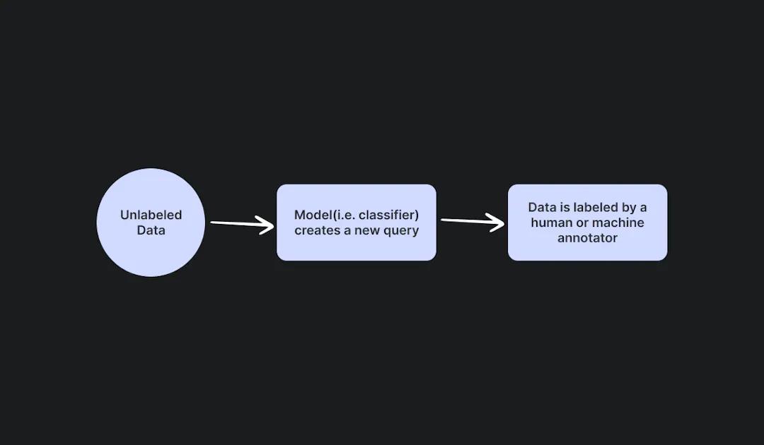 Diagram of membership-query synthesis for computer vision tools