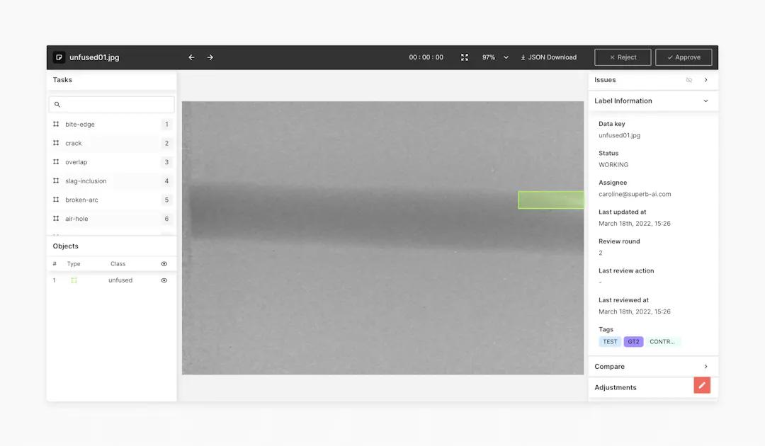 Apply your newly created model to your project settings and enable the auto-label feature.