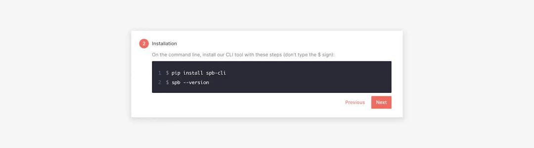 Install our CLI tool easily