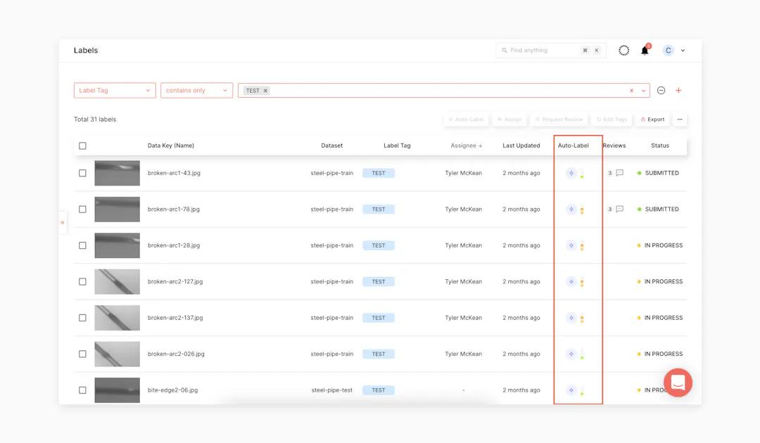 Superb AI Uncertainty Estimation tool automatically assigns a difficulty score to each image